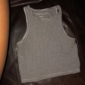 Stripped tank crop top